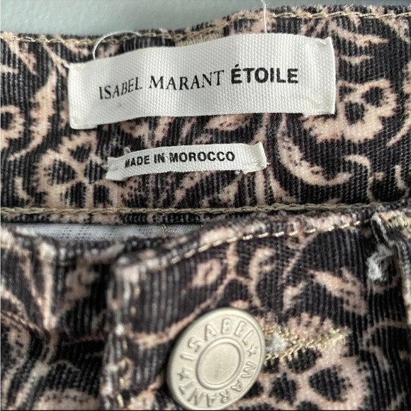 ISABEL MARANT ETOILE Iti Floral Velvet Skinny Pant - Picture 4 of 6